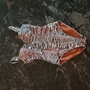 Blue Rod Beattie One Piece Bathing Suit